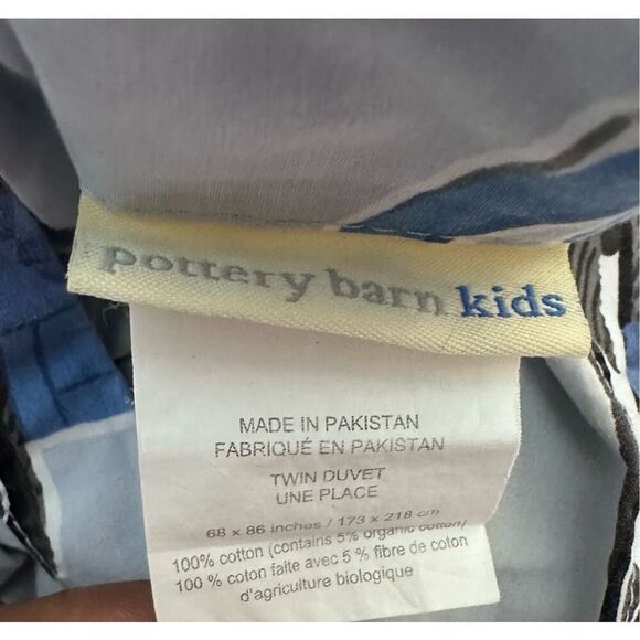 Pottery Barn Busy Builder Construction Duvet Cover Size Twin - Picture 2 of 6